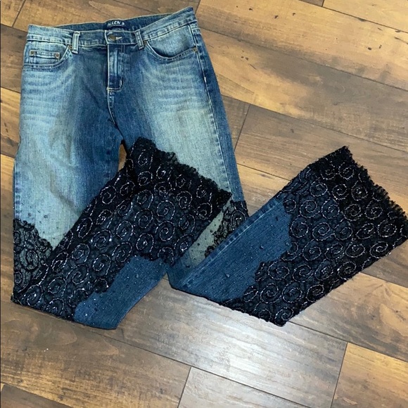 Allen B. By Allen Schwartz Denim - Allen B jeans lace